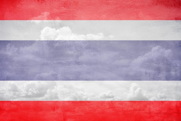 Illustration du drapeau de la Thaïlande