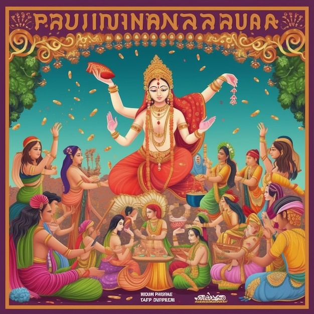 Illustration du festival Guru Purnima