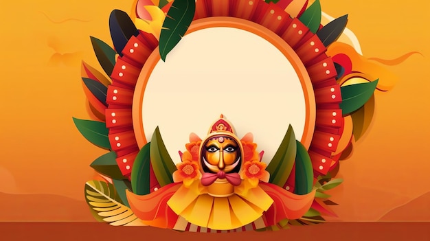 Illustration du festival Onam Generative Ai