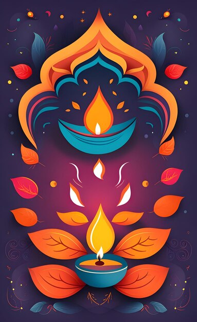 Illustration du fond de Diwali