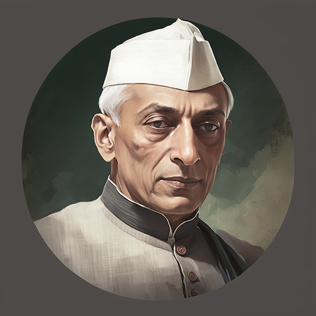 Illustration du héros de l'Inde et du combattant de la liberté populairement connu sous le nom d'IA générative du 2 octobre