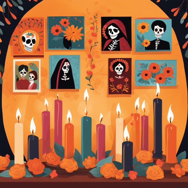 Illustration du jour des morts