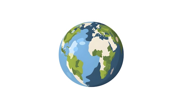 illustration du jour de la terre style couleur plate