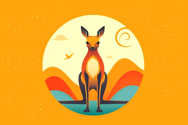 Photo l'illustration du kangourou