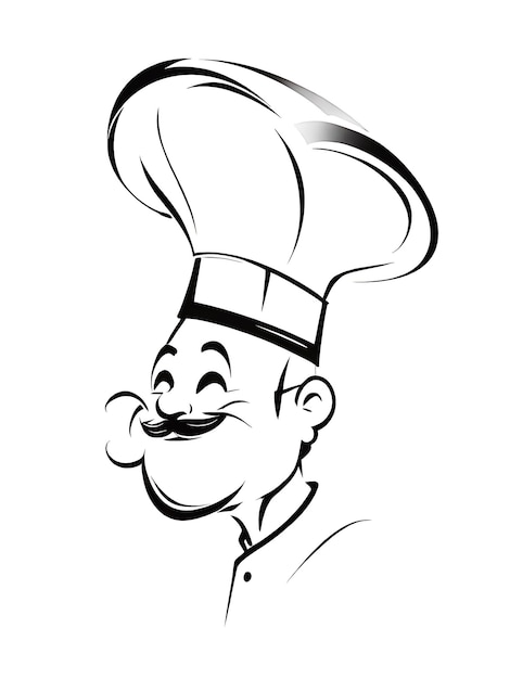 Photo illustration du logo du chapeau de chef
