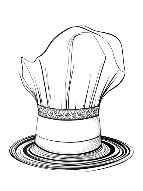 Photo illustration du logo du chapeau de chef