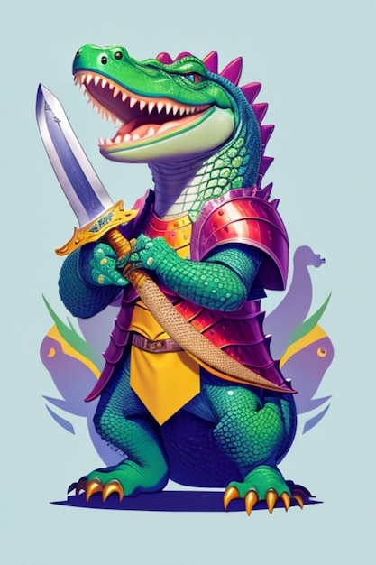 L'illustration du logo du crocodile