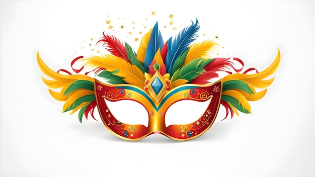 Illustration du masque du mardi gras