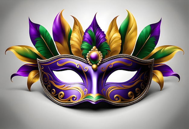 Photo l'illustration du masque du mardi gras