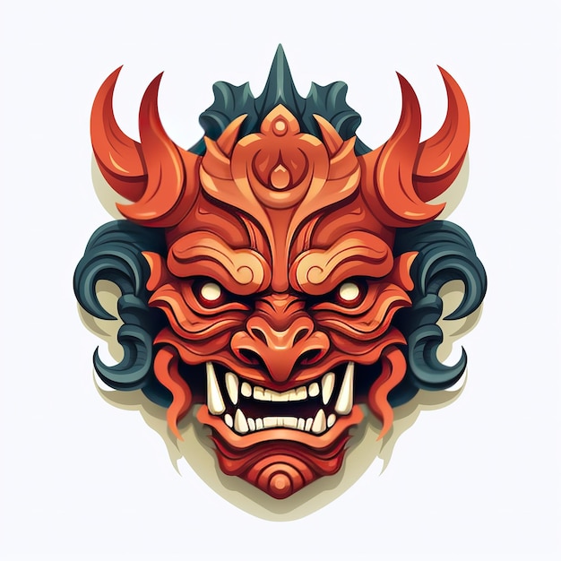 Illustration du masque Oni