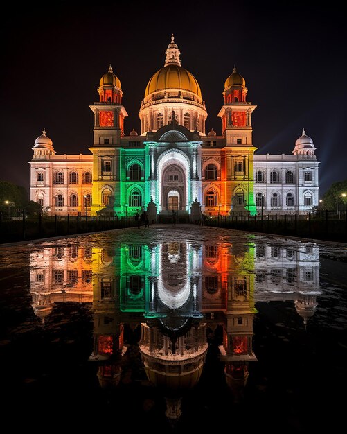 Photo illustration du mémorial de victoria depuis calcutta