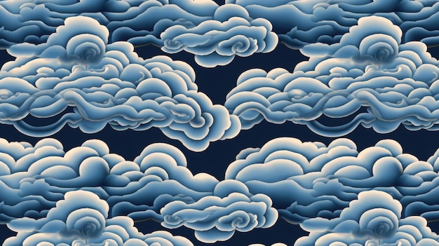 Photo illustration du motif de nuages abstraits pour le fond