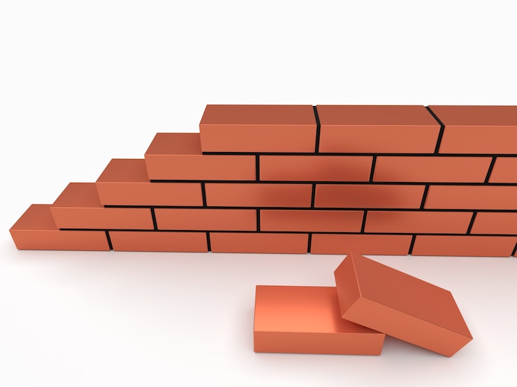 Photo illustration du mur de briques