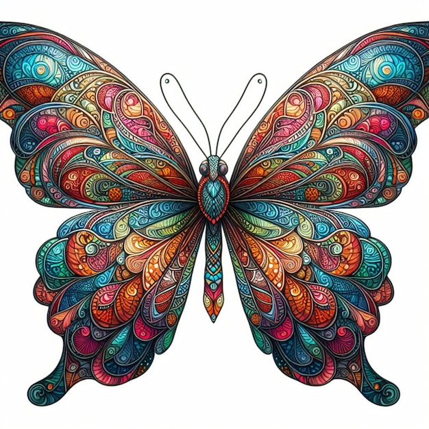 l'illustration du papillon