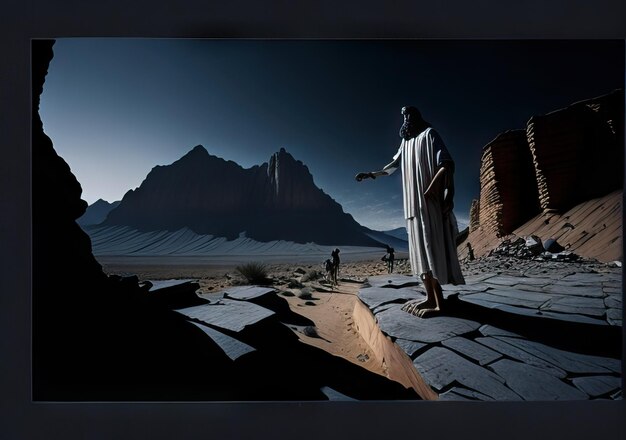 Photo illustration du paysage biblique