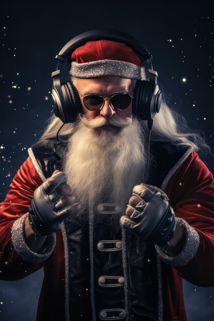 Illustration du Père Noël par DJ GenerativexA