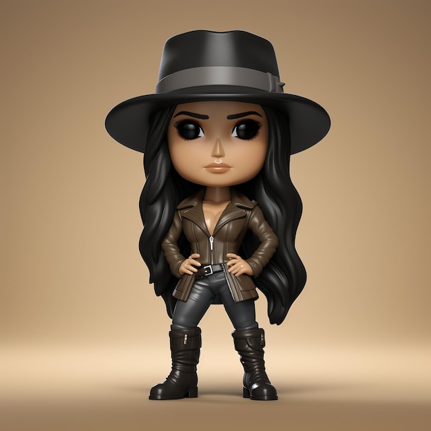 illustration du personnage pop Funko 3d de Demi Moore