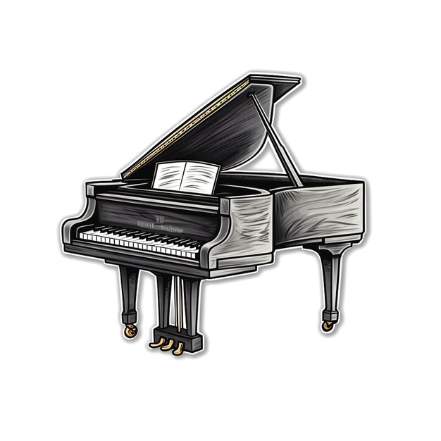 Photo illustration du piano