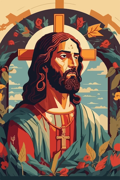 Photo illustration du portrait de jésus