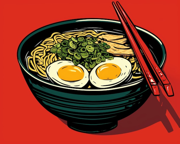 Photo l'illustration du ramen