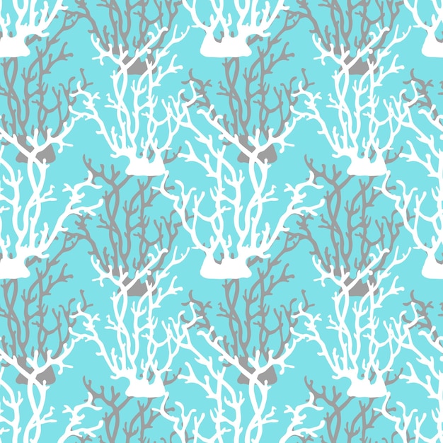 L'illustration du récif corallien en turquoise