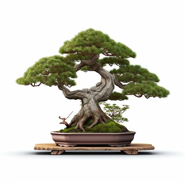 illustration du rendu Bonsai Tree3D d'un bonsaï présent