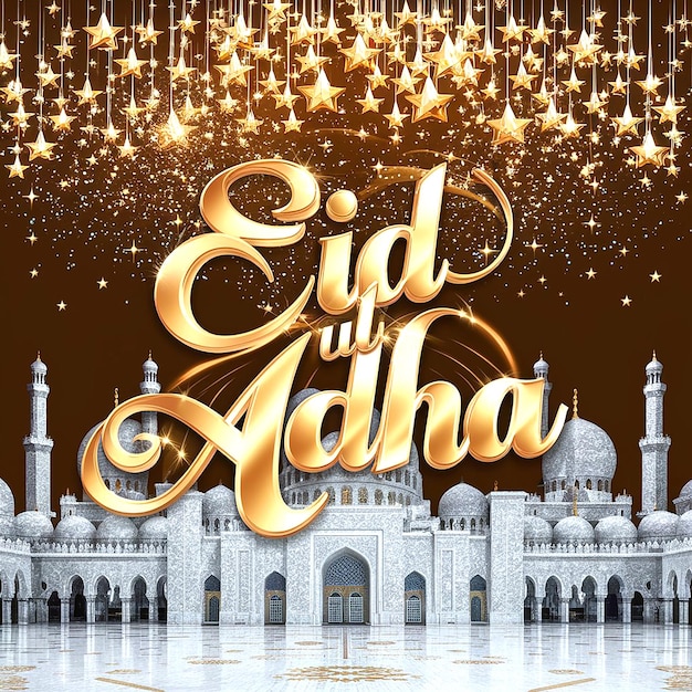 L'illustration du rendu d'Eid ul Adha en 3D