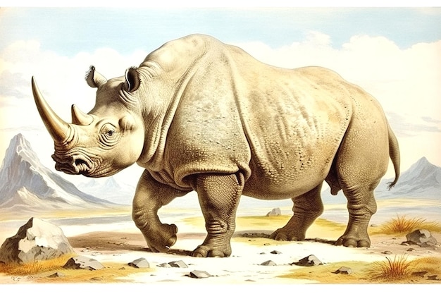 Photo illustration du rhinocéros