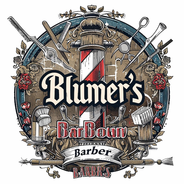 illustration du salon de coiffure Blumer