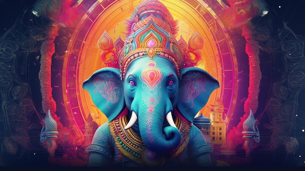 L'illustration du Seigneur Ganesha