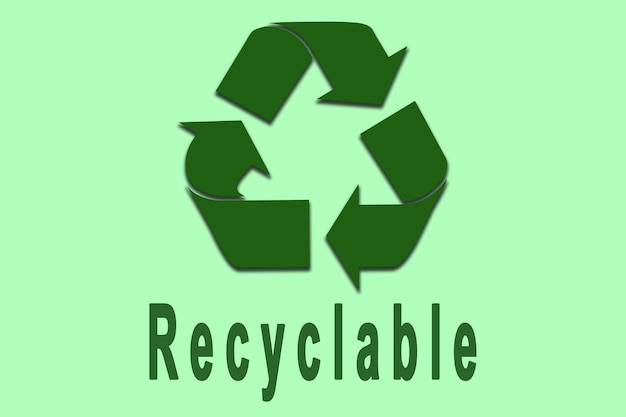 Illustration du signe de recyclage