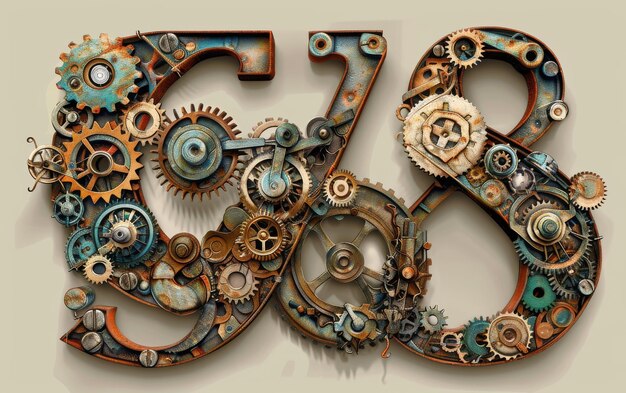 Photo illustration du steampunk ampersand