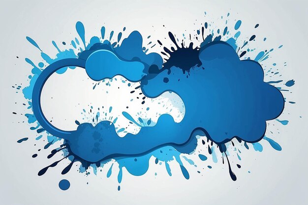 Photo illustration du stock de blue blot