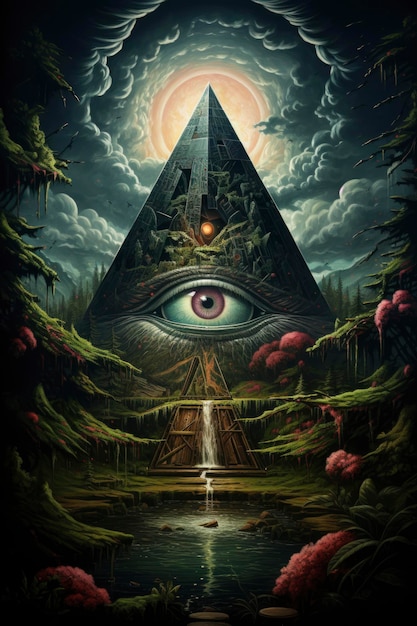 Illustration du symbole Illuminati