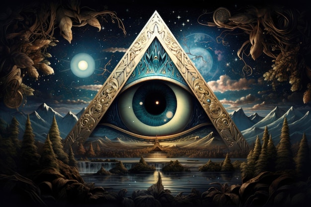 Illustration du symbole Illuminati
