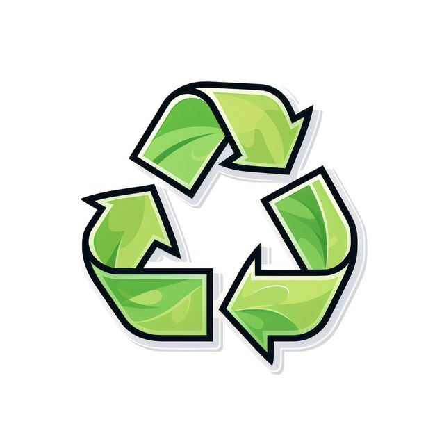 Illustration du symbole de recyclage pour représenter l'écologie et la durabilité