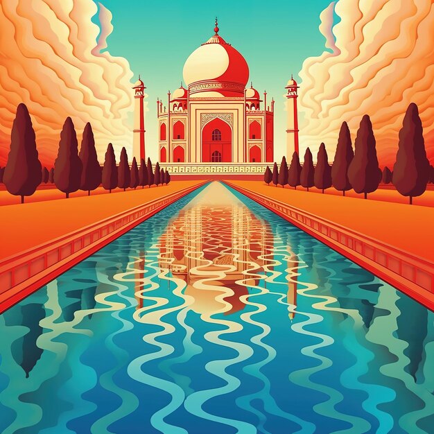 Illustration du Taj Mahal