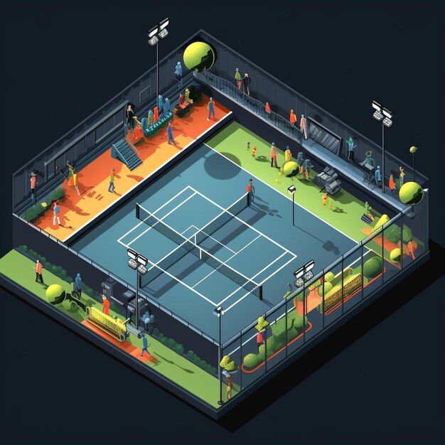 Photo illustration du tennis