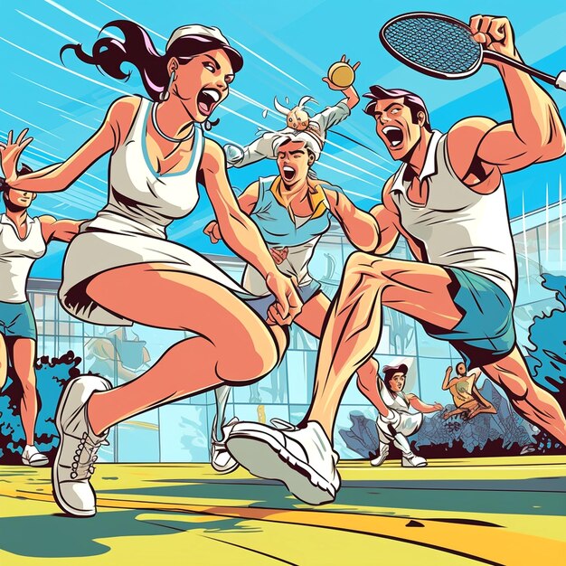 Photo illustration du tennis