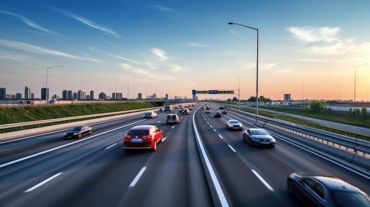 Photo illustration du trafic urbain
