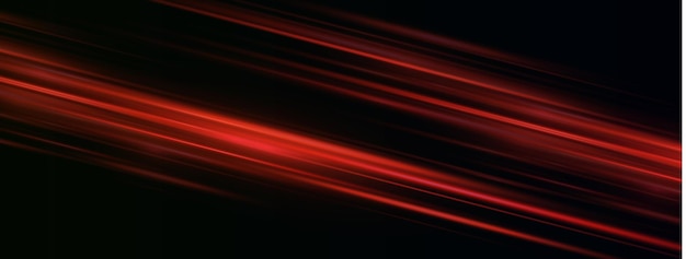 Illustration du vecteur de vitesse de la route Des faisceaux laser rouges isolés sur un fond noir