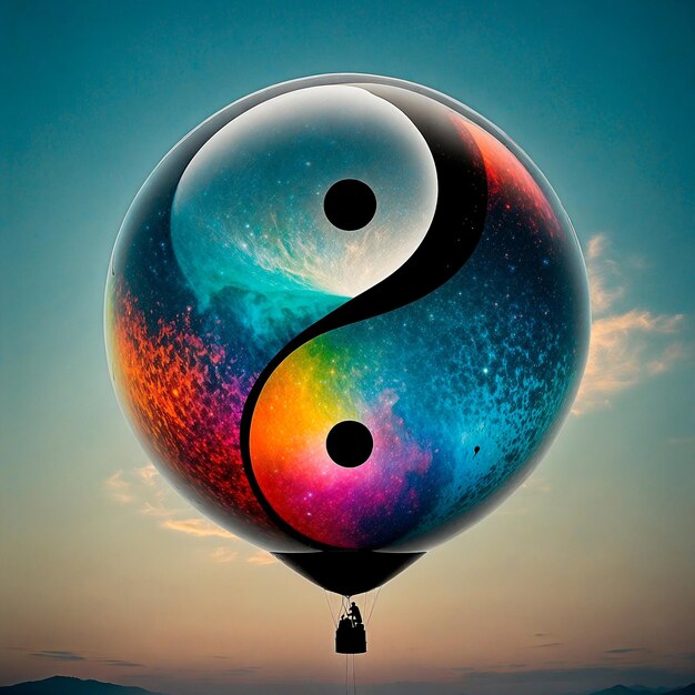 Photo illustration du yin et du yang