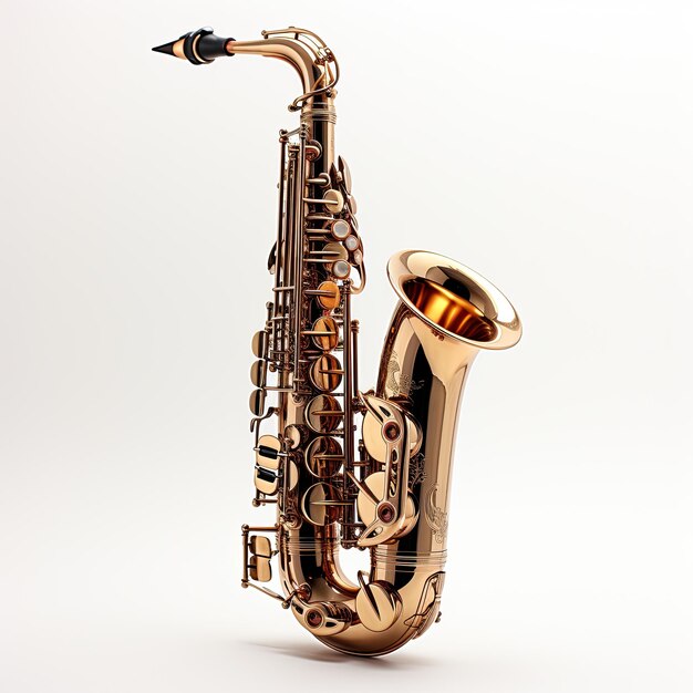 illustration engageant une vitrine parfaite du saxophone