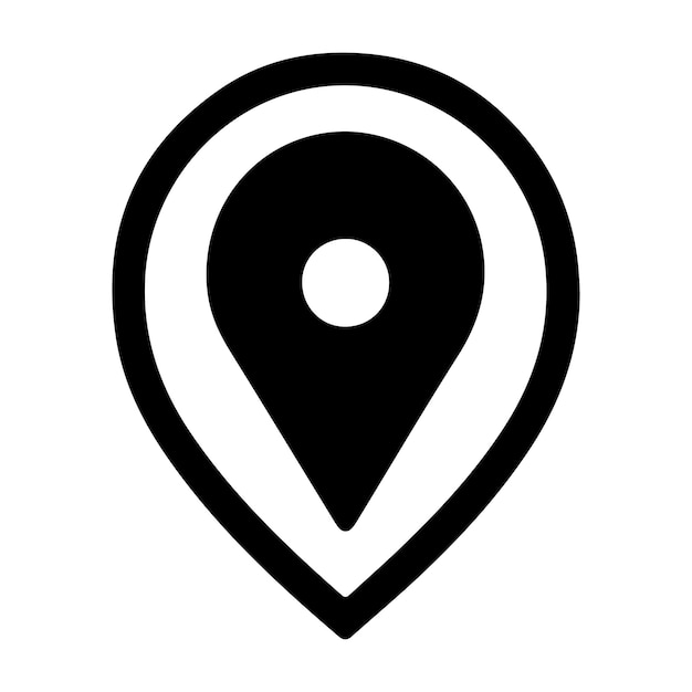 Illustration D Ensemble de points de localisation isolés sur fond blanc et Ensemble d'icônes de points de pin et