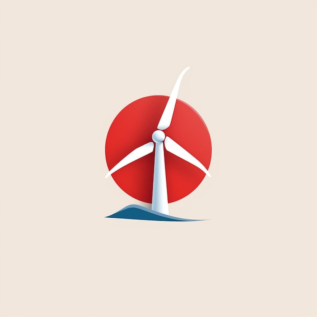 Photo illustration d'une éolienne