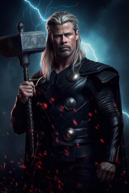 L'illustration épique de Thor Marvel