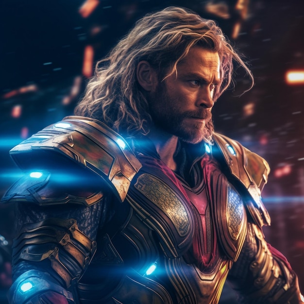L'illustration épique de Thor Marvel