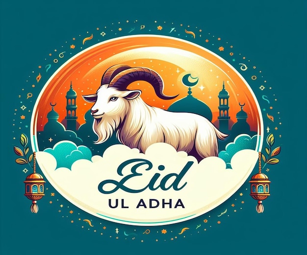 Cette illustration est créée pour l'événement islamique Eid Ul Adha