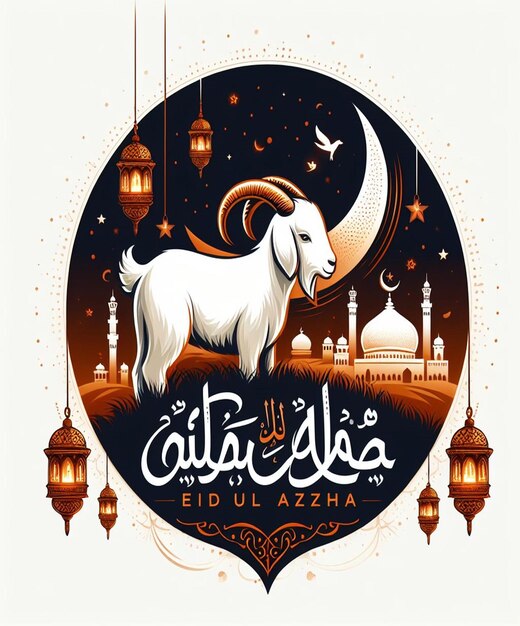 Cette illustration est créée pour l'événement islamique Eid Ul Adha