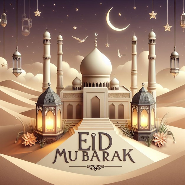 Cette illustration est faite pour Eid ul Fitr Eid ul Adha et Mahe Ramadan